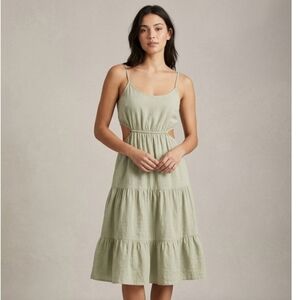 Altar'd State Green Adjustable Strap Open Side Women's Dress Size M